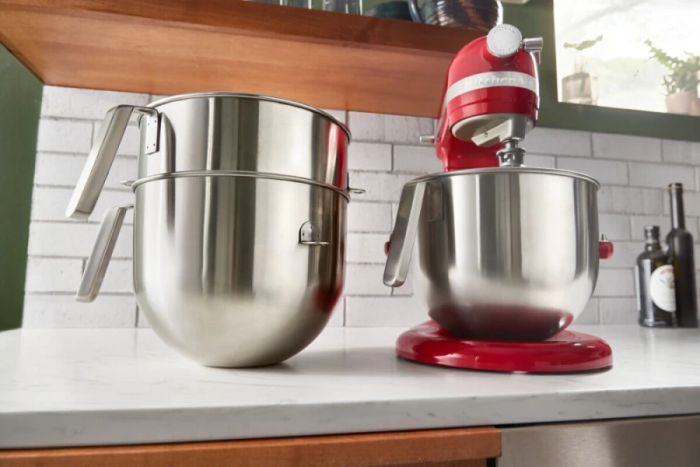 Чаша KitchenAid 6,6 л 5KSMB70J з нержавіючої сталі з ручкою до моделей 6,6 л