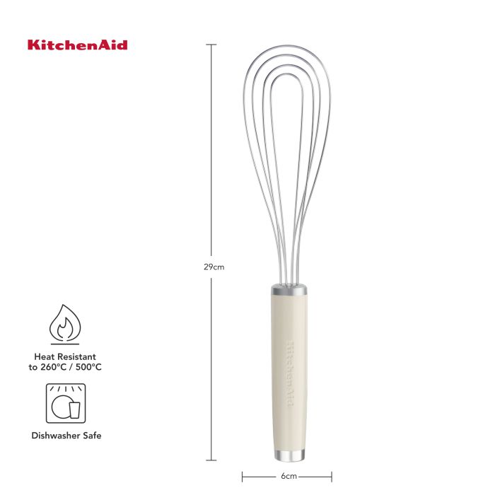 Вінчик KitchenAid Coreline, 29,3 см, кремовий (KAG062OHACE)