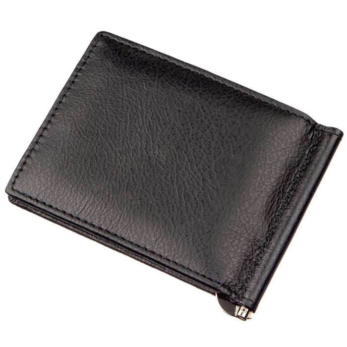 Чоловічий затискач для грошей на магніті ST Leather 18945 чорний