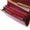 Шкіряний лакований гаманець з блоком для кредитних карток ST Leather 22682 червоний