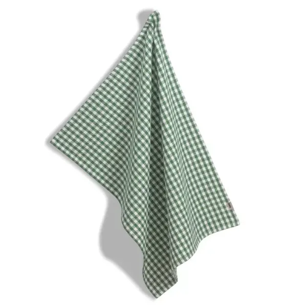 Кухонний рушник KELA Cora 70x50 см зелений в клітинку (12823)