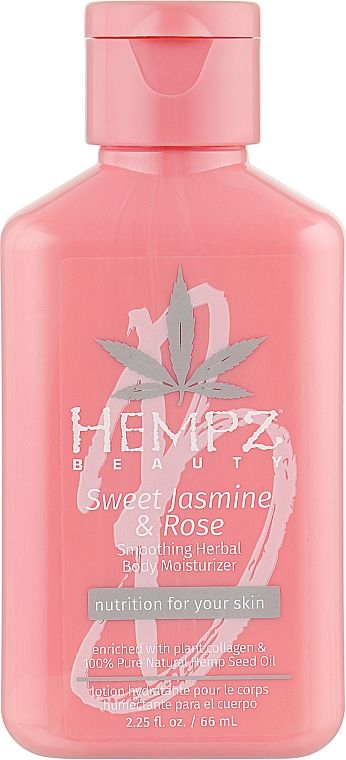 Молочко для тіла з колагеном "Жасмін-Троянда" Hempz 66 мл (2727-02)