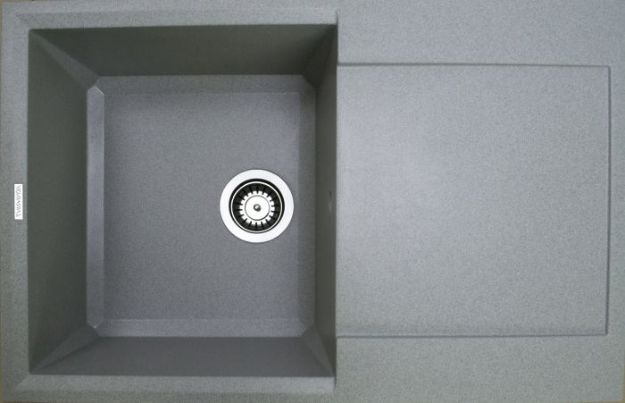 Кухонна мийка Adamant HORIZON світло-сіра 780x495x230 мм, з крилом