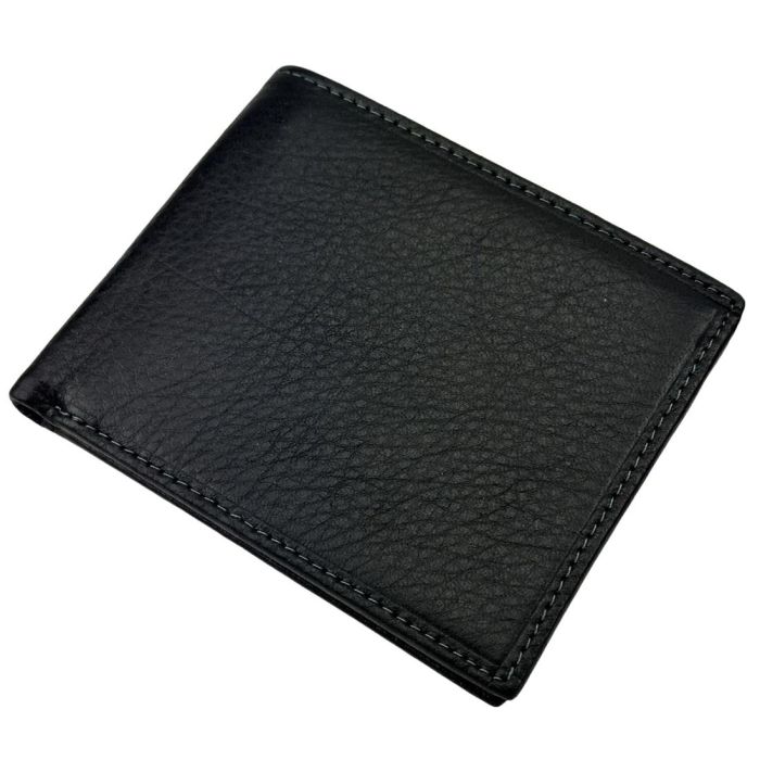 Класичне чорне шкіряне портмоне Tiding Bag M39-1023-3A