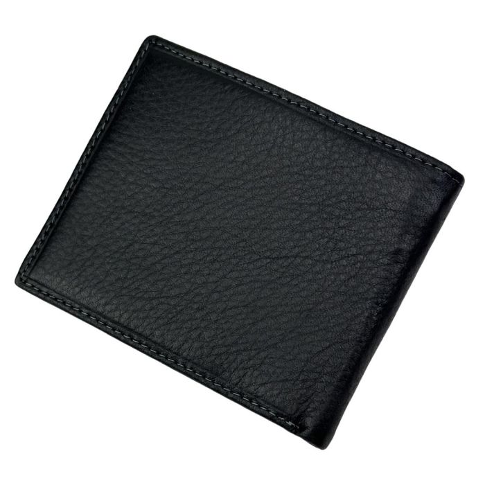 Класичне чорне шкіряне портмоне Tiding Bag M39-1023-3A