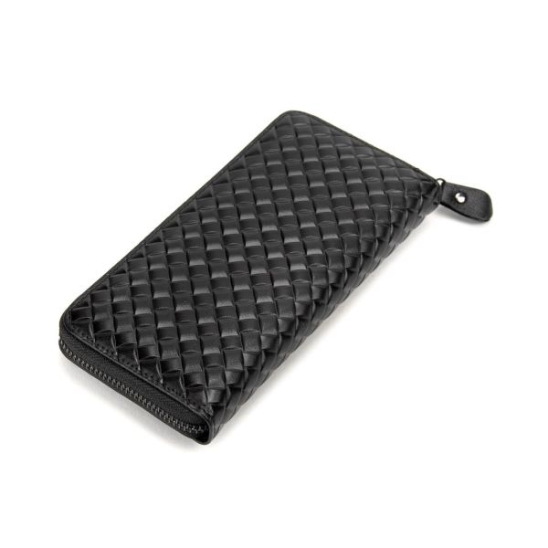 Клатч кожаный плетеный Tiding Bag M39-9001A