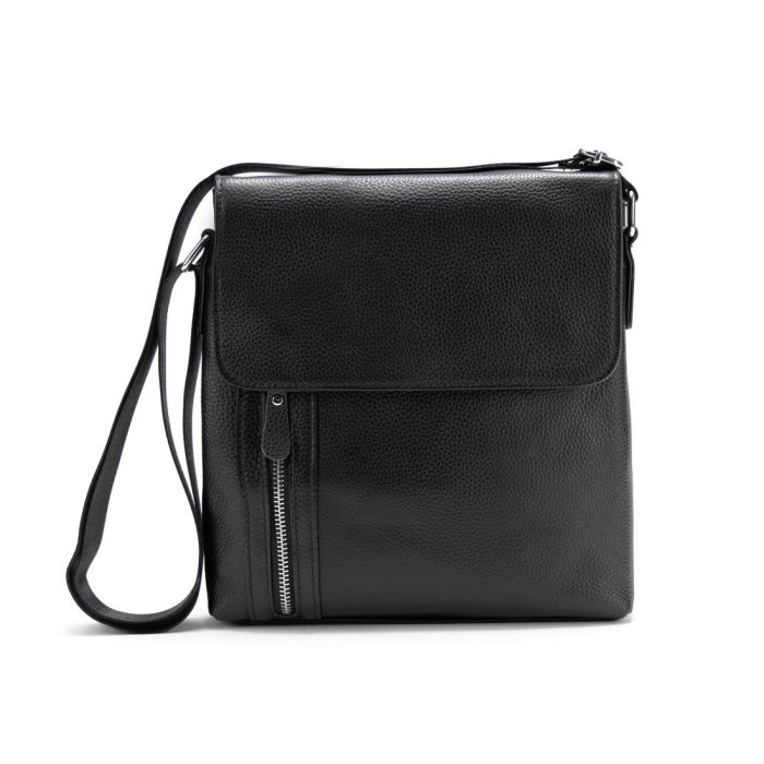 Месенджер чорний з клапаном Tiding Bag M56-17195A