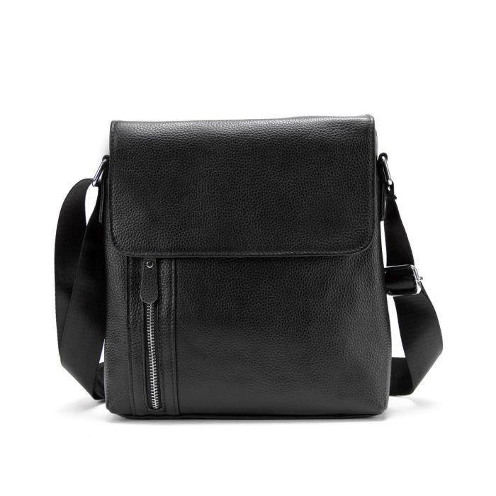 Месенджер чорний з клапаном Tiding Bag M56-17195A