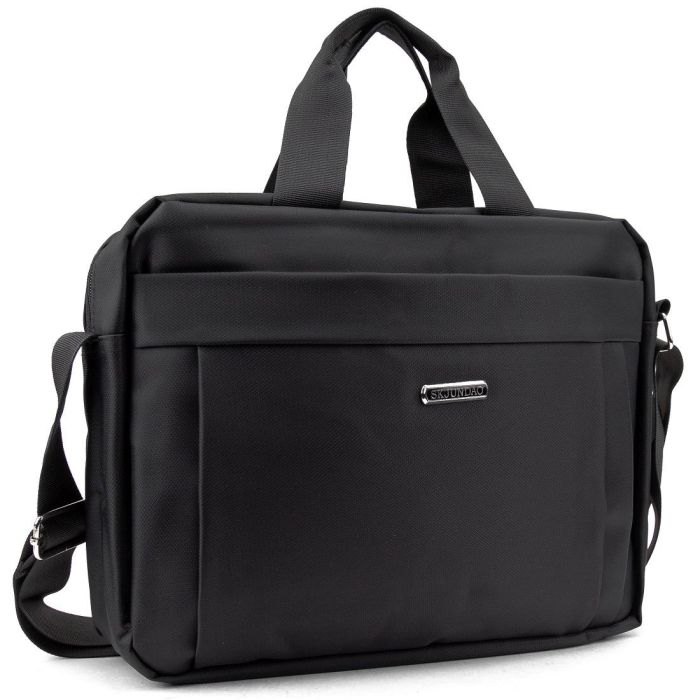 Сумка-портфель чоловіча текстильна для ноутбука 13'' та документів Tiding Bag M56-3813A чорна