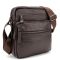 Чоловіча шкіряна сумка через плече Tiding Bag M56-9981C коричнева