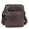 Чоловіча шкіряна сумка через плече Tiding Bag M56-9981C коричнева