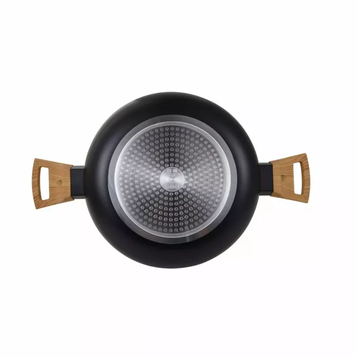 Каструля з кришкою Bergner Earth black 28 см 6 л (BG-32037-BK)