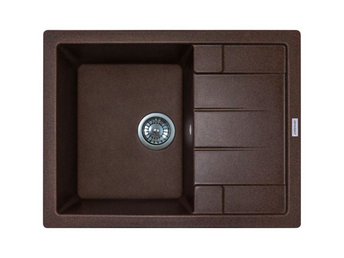Кухонна мийка Adamant ANILA mokko 645x495x200 мм, з крилом