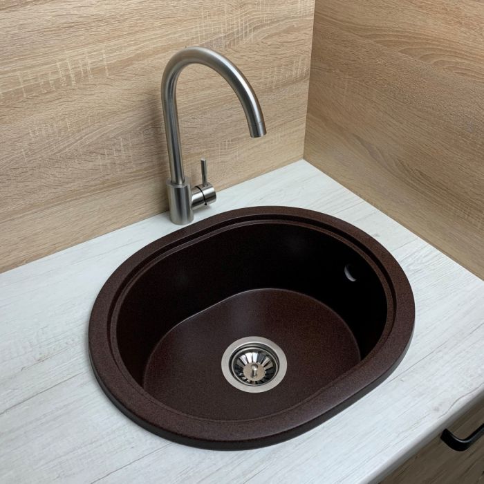 Кухонна мийка Adamant CIRCUM mokko 500x425x180 мм, без крила