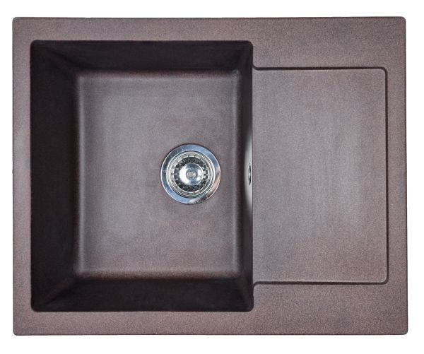 Кухонная мойка Adamant MINIMAL mokko 615x495x200 мм, с крылом