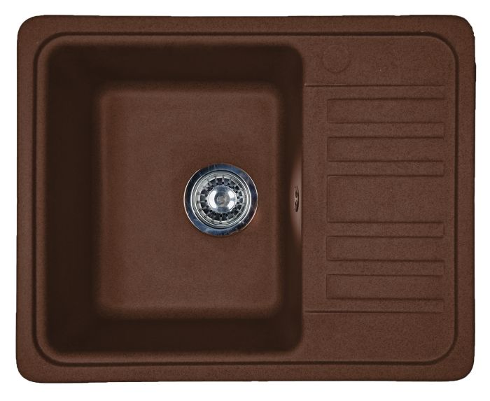 Кухонна мийка Adamant SMALL mokko 570x455x180 мм, з крилом