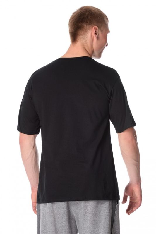 Футболка чоловіча 202 NEW 4.5XL Cornette чорна