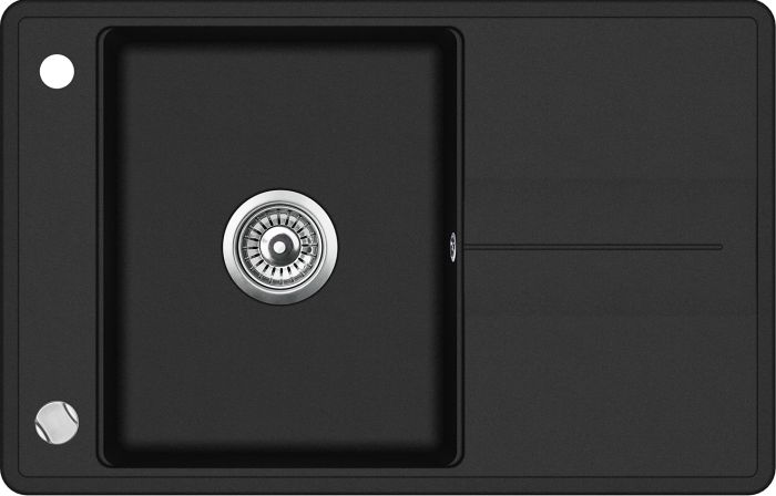 Кухонна мийка AquaSanita Standard Bella SQB101AW-601 black metallic