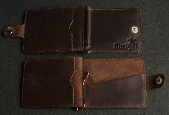 Затискач для купюр SHVIGEL 13786 коричневий