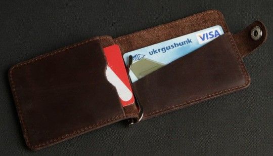Затискач для купюр SHVIGEL 13786 коричневий