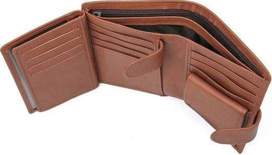 Портмоне чоловіче 14534 з натуральної шкіри Vintage коричневе