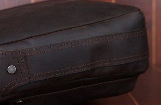 Сумка 14565 із натуральної шкіри Vintage коричнева
