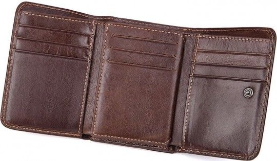 Гаманець чоловічий 14595 шкіряний Vintage коричневий