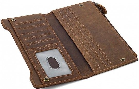 Кошелек 14596 кожаный Vintage коричневый