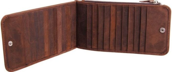 Візитниця 14614 із натуральної шкіри Vintage коричнева