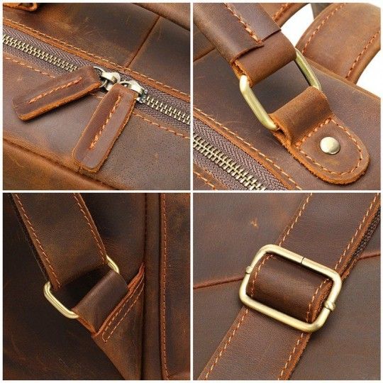 Рюкзак вінтажний для ноутбука 14712 шкіряний Vintage коричневий