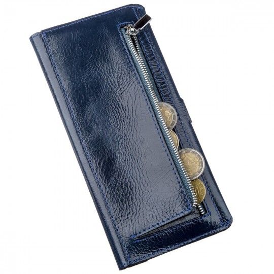 Кошелек унисекс из кожи алькор SHVIGEL 16201 синий