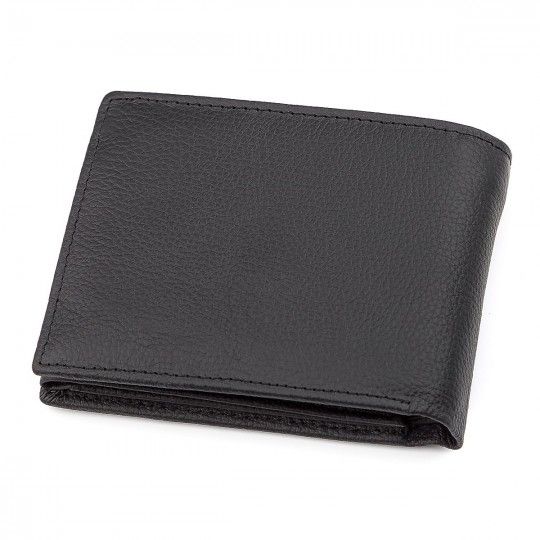 Чоловічий гаманець ST Leather 18327 (ST108) із натуральної шкіри чорний