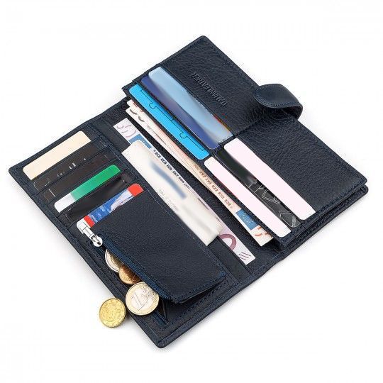 Чоловічий купюрник ST Leather 18365 (ST147) синій