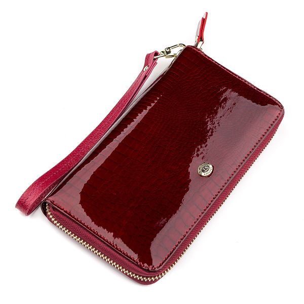 Гаманець жіночий ST Leather 18400 (S4001A) Шкіряний бордовий