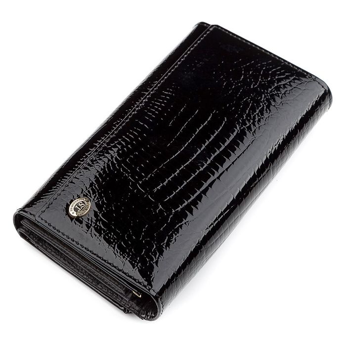 Кошелек женский ST Leather 18433 (S9001A) надежный черный