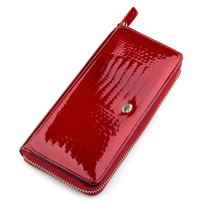 Кошелек женский ST Leather 18436 (S7001A) вместительный красный