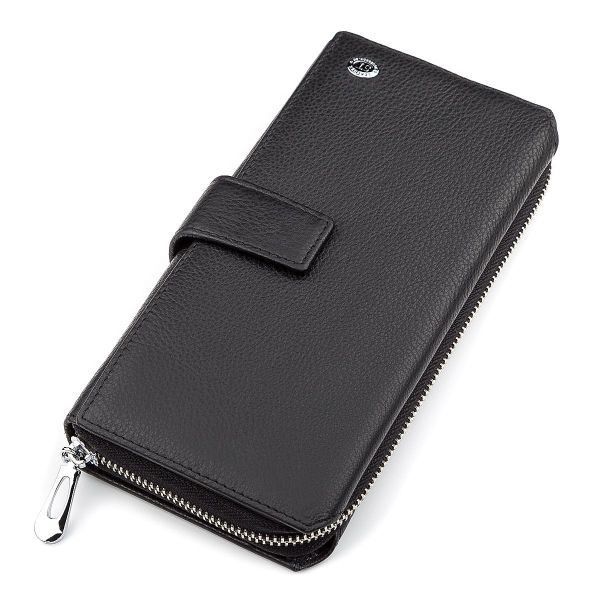 Чоловічий гаманець ST Leather 18453 (ST128) стильний чорний