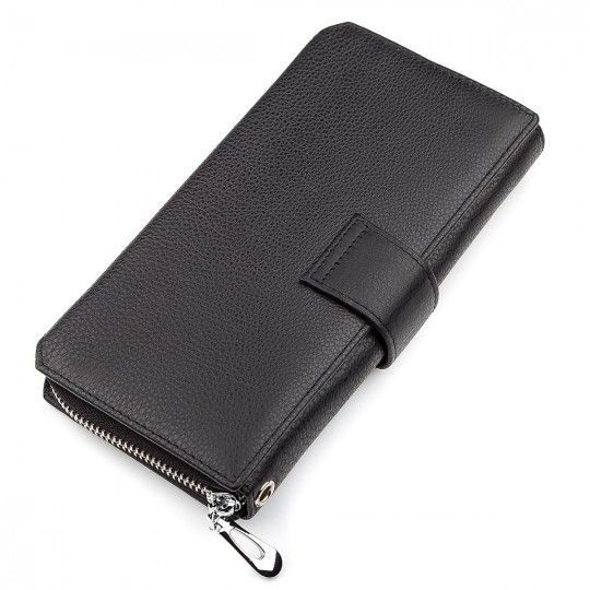 Чоловічий гаманець ST Leather 18453 (ST128) стильний чорний