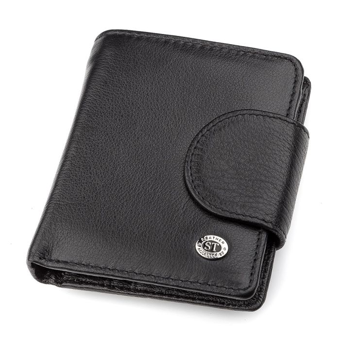 Кошелек женский ST Leather 18497 (ST415) черный кожаный