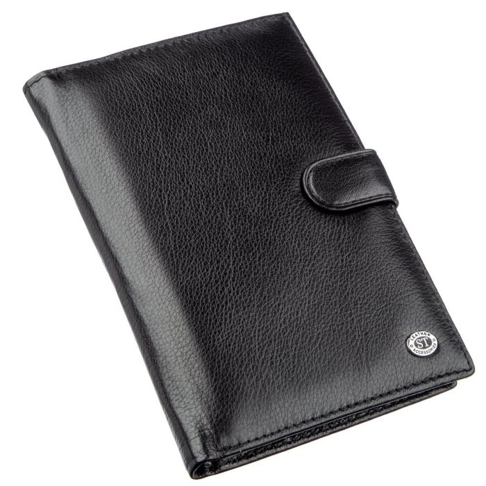 Гаманець-візитниця для чоловіків ST Leather 18831 чорний