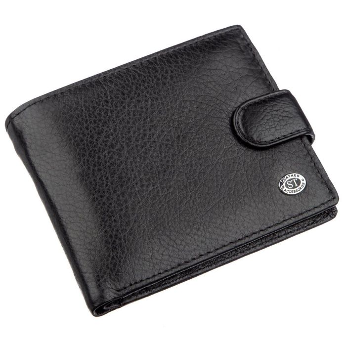 Чоловічий універсальний гаманець ST Leather 18836 чорний