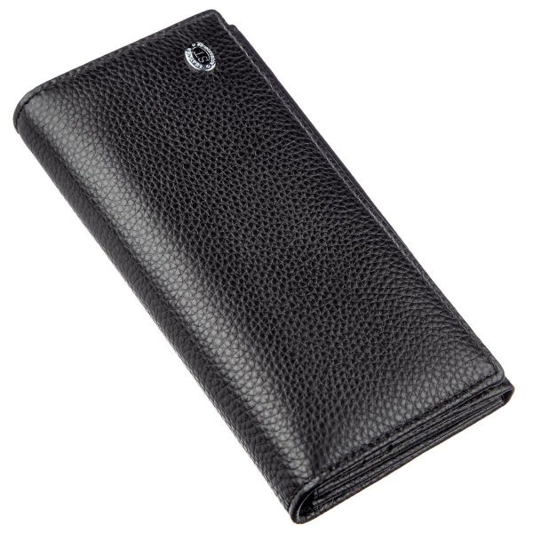 Кошелек для женщин на кнопке ST Leather 18859 черный