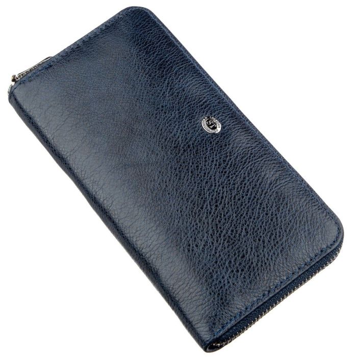 Вертикальний жіночий гаманець-клатч ST Leather 18864 синій