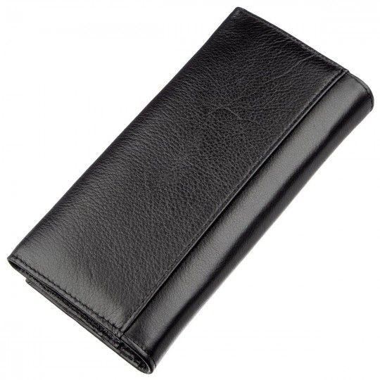 Практичний жіночий гаманець на магнітах ST Leather 18870 чорний