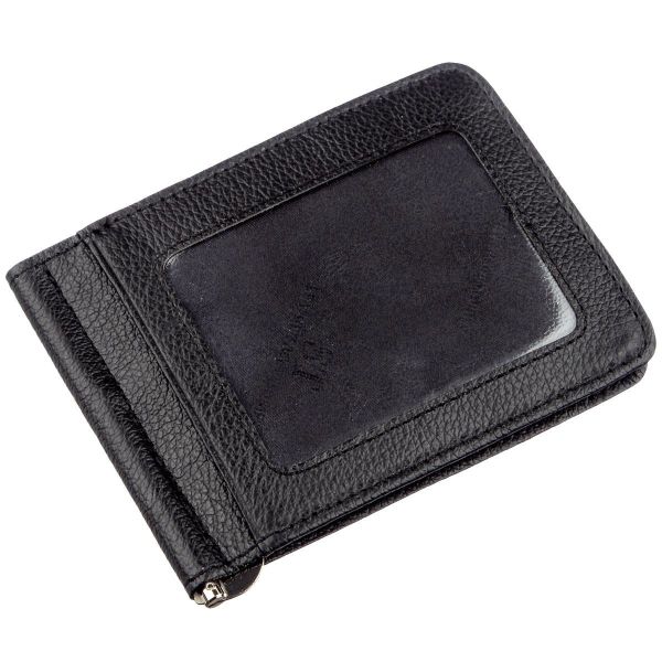Кожаный мужской зажим на магните ST Leather 18937 черный