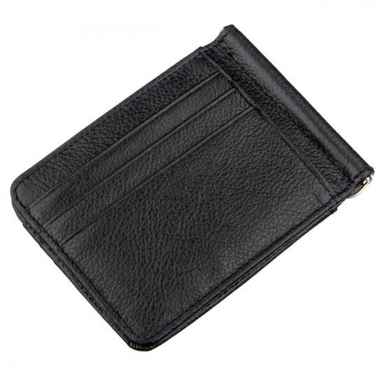 Чоловічий затискач з кишенями для карток ST Leather 18940 чорний