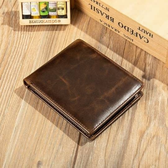 Портмоне шкіряне компактно 20240 Vintage коричневий