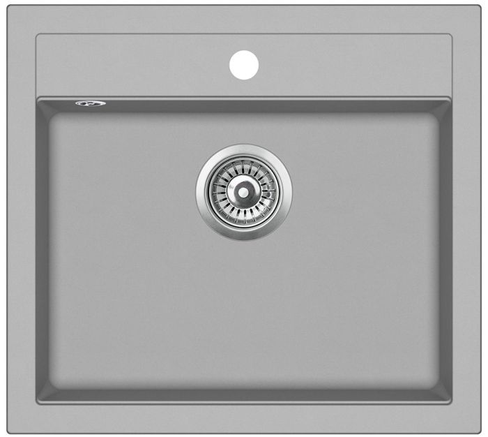 Кухонна мийка AquaSanita Basic Quadro SQQ100W-220 argent