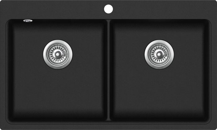 Кухонна мийка AquaSanita Standard Magna SQM200AW-601 black metallic