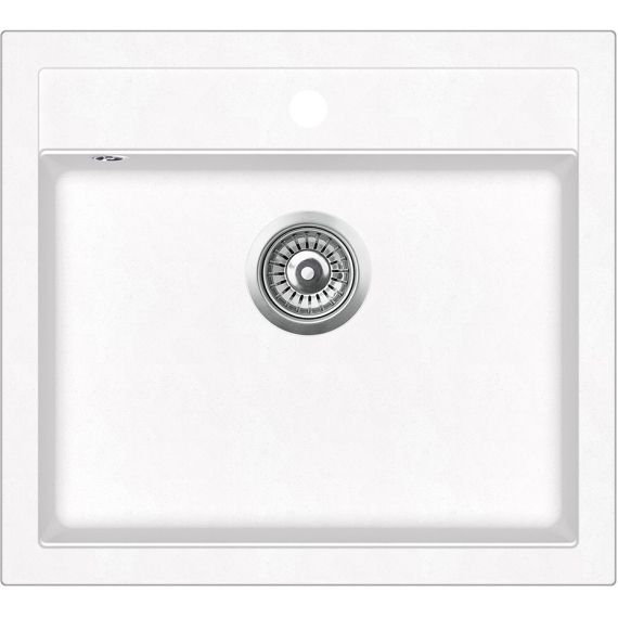 Кухонна мийка AquaSanita Basic Quadro SQQ100W-710 alba